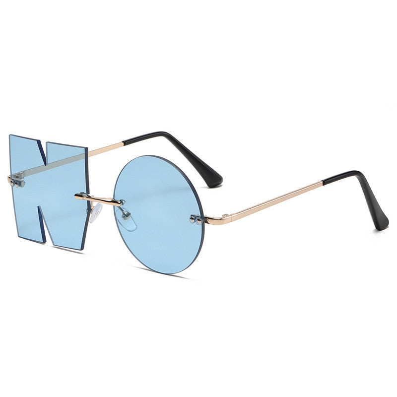 Wholesale PC Irregular Frameless Sunglasses